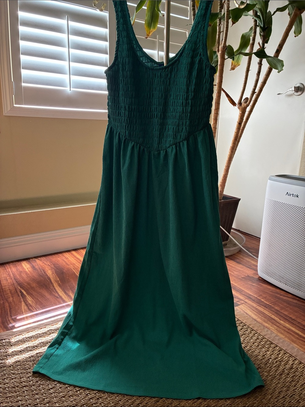 Old Navy Dark Teal Sleeveless Maxi Dress